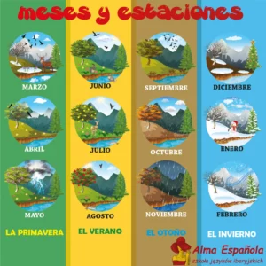 miesiące i pory roku po hiszpańsku - meses y estaciones