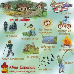 hiszpańskie słówka - vacaciones en el campo